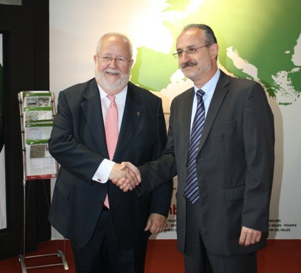Monràs i Esteve en un moment de la seva visita al SIL 2013