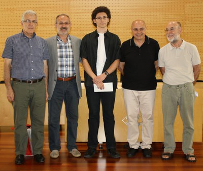 Ismael Ávila, de l’Institut Mollet, guanya el XIV Premi Juvenil Vicenç Plantada.