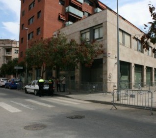 Roda de premsa per explicar la situació després del desallotjament
