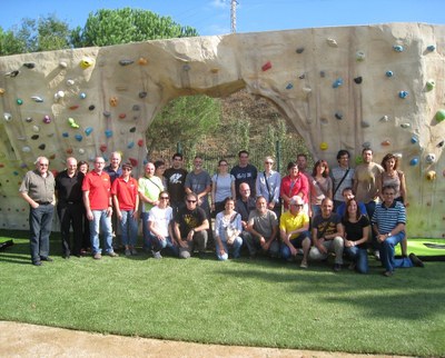 Nou bloc d'escalada a les Pistes d'Atletisme.