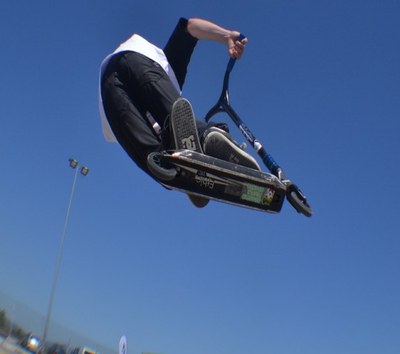 Competició d'scooter celebrada a Mollet l'abril passat