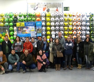 Foto de grup dels participants a la visita