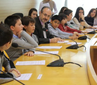 Reunió de l'alcalde amb els regidors del CIM, el passat mes de febrer
