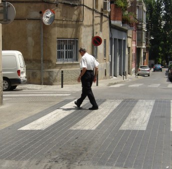 Vianalització temporal al carrer de Francesc Macià