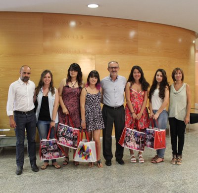 Recepció als alumnes molletans més destacats de la Selectivitat.