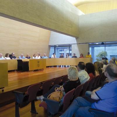 Dilluns, Ple a l'Ajuntament de Mollet.