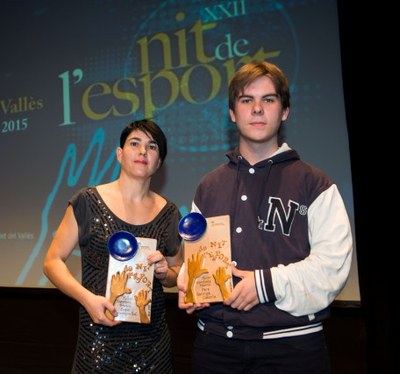 Fotografia de grup de tots els guanyadors de la Nit de l'Esport