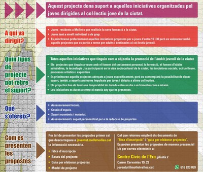 Es consolida el projecte de Suport a les Iniciatives Juvenils (SIJ).