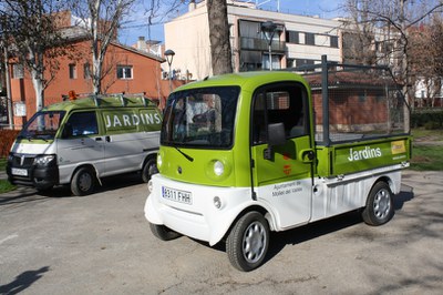 Nou vehicle elèctric a la Brigada Municipal de Parcs i Jardins.