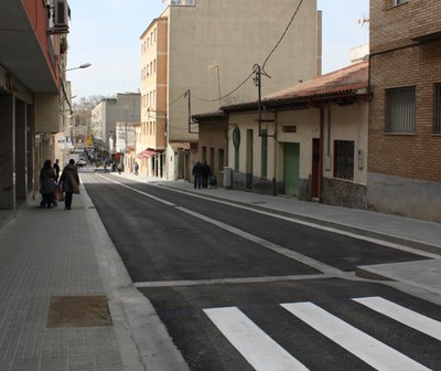 Millores al carrer de Sant Joan