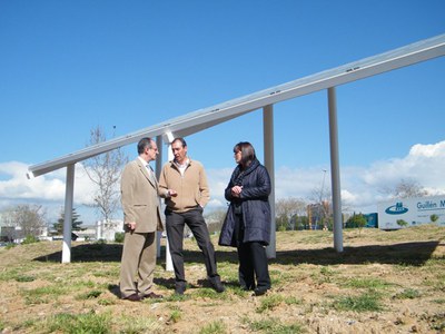 Nova pèrgola fotovoltaica a Can Magarola.