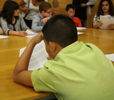 El infants fan propostes al Ple de la ciutat.