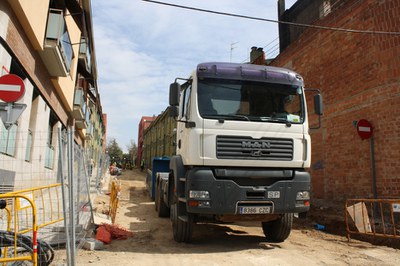 Tall de trànsit a l’avinguda del Parc.