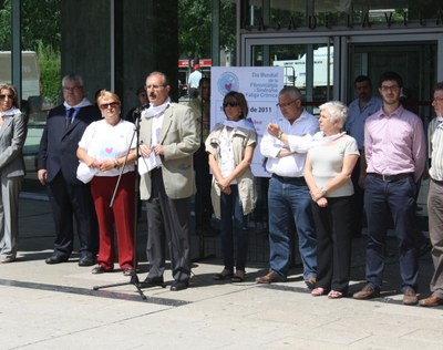 Minut de silenci per les víctimes del terratrèmol de Llorca.