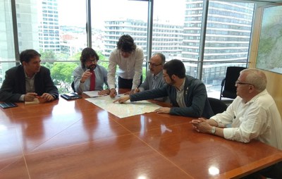 La Generalitat es compromet a tenir finalitzat el projecte de la rotonda del Decathlon aquest 2018.