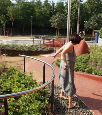 Enllestit el nou jardí del barri de Lourdes.