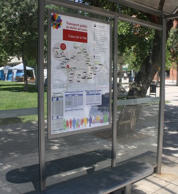 Imatge de la parada davant la Casa de la Vila