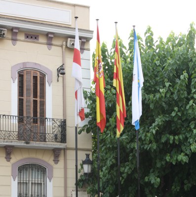 La bandera de Galícia a Prat de la Riba commemora el dia d’aquesta comunitat.
