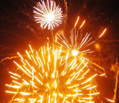 Els focs i el Ball de Fi de Festa a l'Envelat