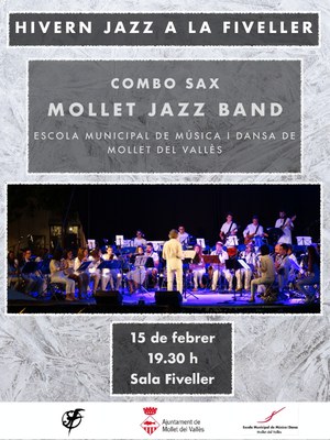 Hivern Jazz a la Fiveller amb la Jazz Band de l’Escola Municipal de Música i Dansa de Mollet del Vallès.