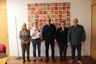Josep Monràs dona suport a l’Associació de Persones Sordes de Mollet en el seu 35è aniversari .