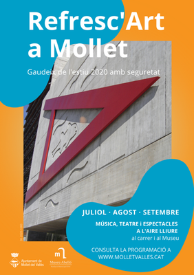 L’Ajuntament de Mollet presenta una programació cultural per gaudir de l’estiu amb seguretat.