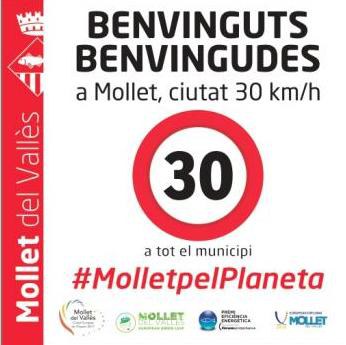 L’Ajuntament engega la campanya de trànsit FRENA per potenciar la seguretat viària de Mollet, ciutat 30.