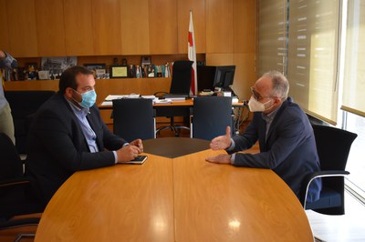 Josep Monràs i David Bote es reuneixen a Mollet  .