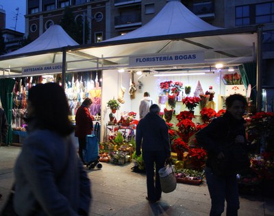 Fira de Nadal i Reis, a l'avinguda de la Llibertat.