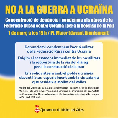 Mollet es concentra contra la guerra .