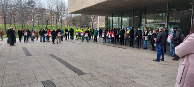  L'Ajuntament de Mollet se suma als 5 minuts de silenci contra la guerra d'Ucraïna .
