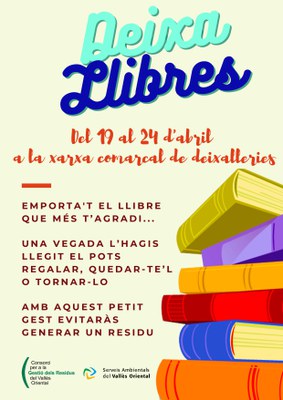 Torna el DeixaLlibres per Sant Jordi .