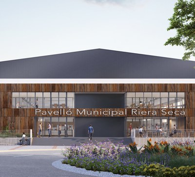 L’Ajuntament presenta les obres de reforma del Pavelló Municipal d’Esports Riera Seca .