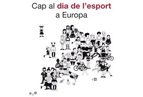 Reconeixement a la feina de Josep Monràs pel Dia de l'Esport a Europa.