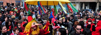 Mollet surt al carrer per Carnaval.