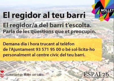 Regidor al teu barri.