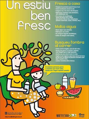 S’activa el Pla d’actuació per prevenir els efectes de la calor sobre la salut de les persones.