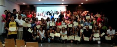 Assisteixen al lliurament de diplomes de l’empresa municipal EMFO prop d’un centenar de persones.