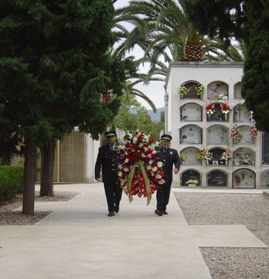 Façana del cementiri. Parc de la Plana Lledó