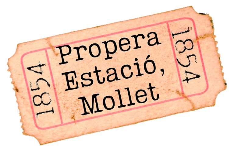 Logotip de l'efemèride dels 170 anys de l'arribada del ferrocarril a Mollet