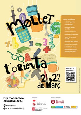 El 21 i 22 de març s’organitza la primera fira d'orientació educativa 'Mollet t'orienta'.
