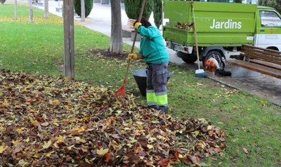 El servei de recollida de fulles es reforça durant els mesos de tardor i hivern.