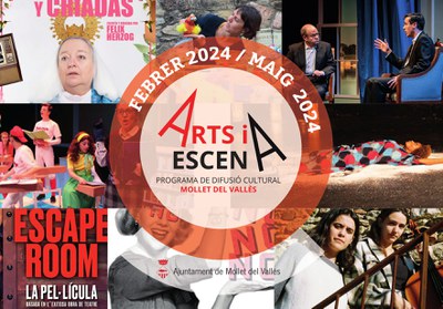 Portada de la programació de l'Arts i Escena febrer-maig 2024.