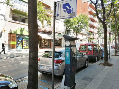 Foto d'arxiu de la zona blava.