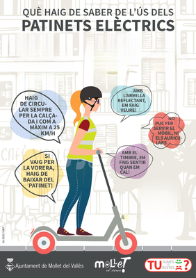 Més de 400 denúncies a Mollet per l’ús irresponsable de patinets elèctrics i bicicletes