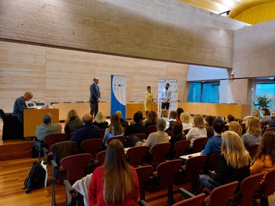 Recepció de l'alcaldessa Mireia Dionisio Calé als delegats de la la Xarxa DIGI-INCLUSION.