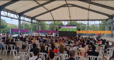 Mollet instal·la una pantalla gegant per seguir la final de la Champions femenina