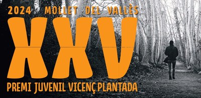 Cartell del XXV Premi Juvenil Vicenç Plantada.