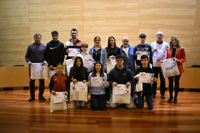 Foto dels premiats i premiades.