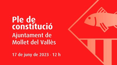 Sessió de constitució del Ple de l’Ajuntament de Mollet.